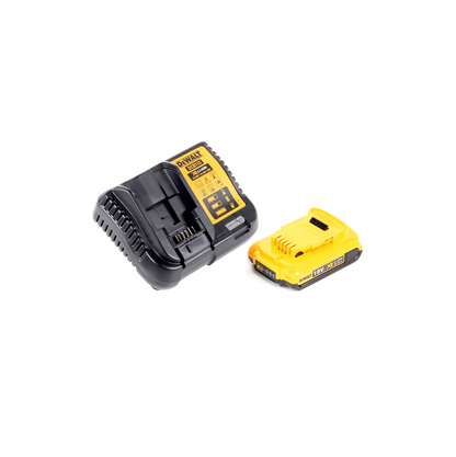 Scie sauteuse sans fil DeWalt DCS 331 N + 1x batterie 2 Ah + chargeur + jeu de lames de scie sauteuse Bosch + TSTAK