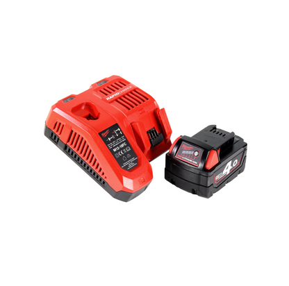 Scie sauteuse Milwaukee M18 FJS-0 18V brushless + 1x batterie 4Ah + jeu de lames de scie sauteuse Bosch 15 pièces + coffret + chargeur