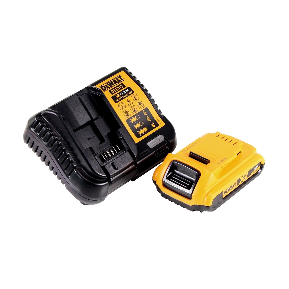 Scie sauteuse à batterie DeWalt DCS 331 D1 18V + 1x batterie 2,0Ah + chargeur + 15x lame de scie sauteuse