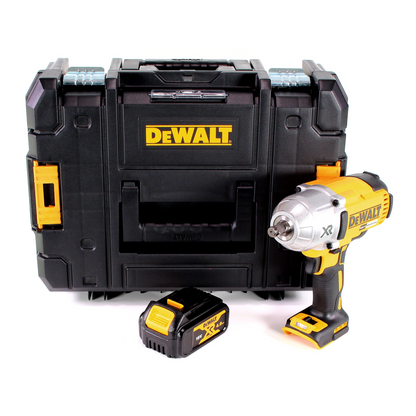 Clé à chocs sans fil Dewalt DCF 899 HT 1/2" 18V 950Nm anneau HOG sans balais + 1x batterie 4,0Ah + TSTAK - sans chargeur