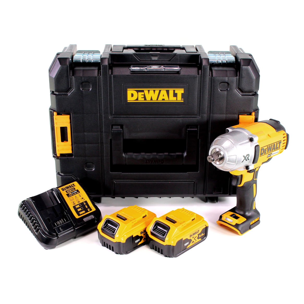 Dewalt DCF 899 HP2 Visseuse à chocs sans fil 1/2" 18V 950Nm Brushless HOG-Ring + 2x Batteries 5,0Ah + Chargeur + Coffret de transport TSTAK