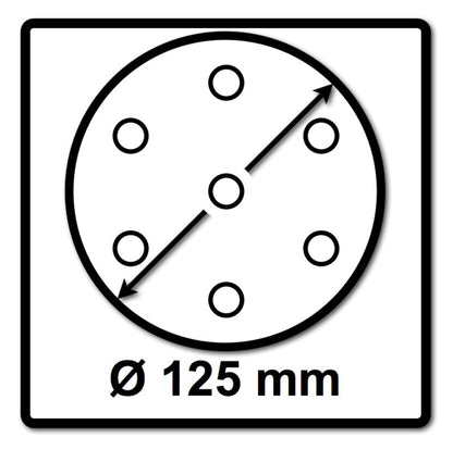 Makita Disque Abrasif velcro 125mm K80 pour DBO BO DCW DWE GEX PEX SXE BOS 100 pcs. (2x P-43642)