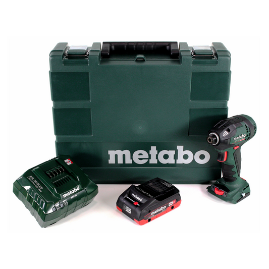 Metabo SSD 18 LTX 200 BL Akku Schlagschrauber 18V 1/4" 200Nm Brushless + 1x Akku 4,0Ah + Ladegerät + Koffer