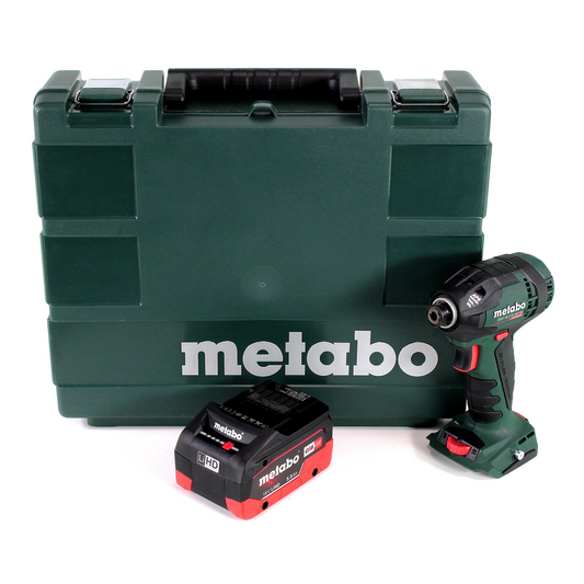 Metabo SSD 18 LTX 200 BL Akku Schlagschrauber 18V 1/4" 200Nm Brushless + 1x Akku 5,5Ah + Koffer - ohne Ladegerät