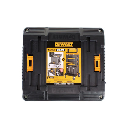 DeWalt DWST1-71229 TSTAK Chariot empilable pour planche à roulettes + DWST 1-70706 TSTAK IV + CADDY Box + Foret et foret à pierre FlexTorq Set 75 pièces