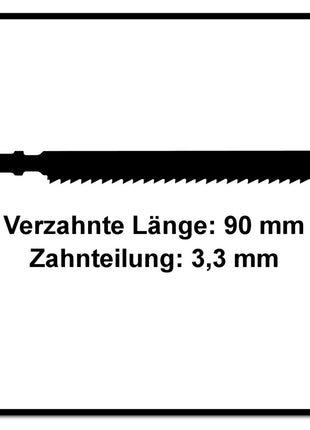 Festool HM 90/3,3/1 Lame de scie sauteuse - 01 pièce ( 204269 )