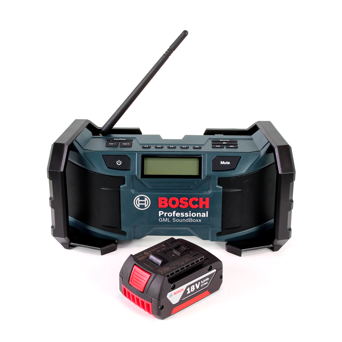 Bosch GML SoundBoxx Baustellenradio 14,4-18V + 1x Akku 3,0Ah - ohne Ladegerät