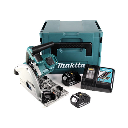 Scie plongeante à batterie Makita DSP 600 RM 36V (2x18V) 165 mm sans balais + 2x batterie 4,0Ah + chargeur