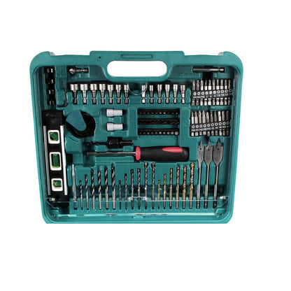 Makita DHP 453 SFTK W Akku Schlagbohrschrauber 18 V 42Nm + 1x Akku 3,0Ah + Schnellladegerät + 101-tlg. Zubehörset + Koffer