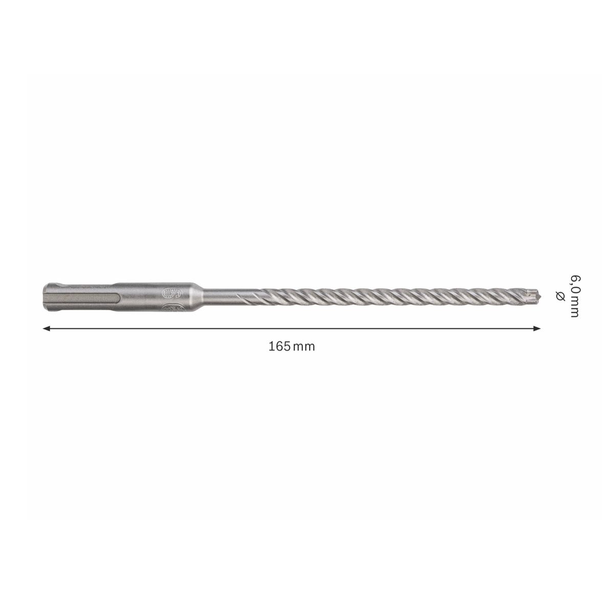 Bosch Hammerbohrer SDS-plus 7X Bohrer 6x100x165mm Carbide ( 2608576117 ) PGM zertifiziert