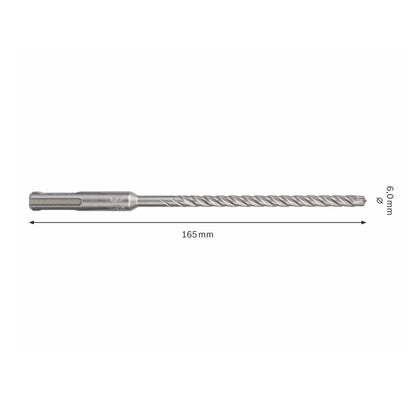 Bosch Hammerbohrer SDS-plus 7X Bohrer 6x100x165mm Carbide ( 2608576117 ) PGM zertifiziert