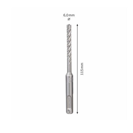 Bosch Hammerbohrer SDS-plus 7X Bohrer 6x50x115mm Carbide ( 2608576116 ) PGM zertifiziert