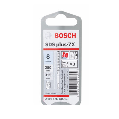 Bosch SDS-plus 7X Foret en carbure 8x250x315mm, certifié PGM (2608576134)