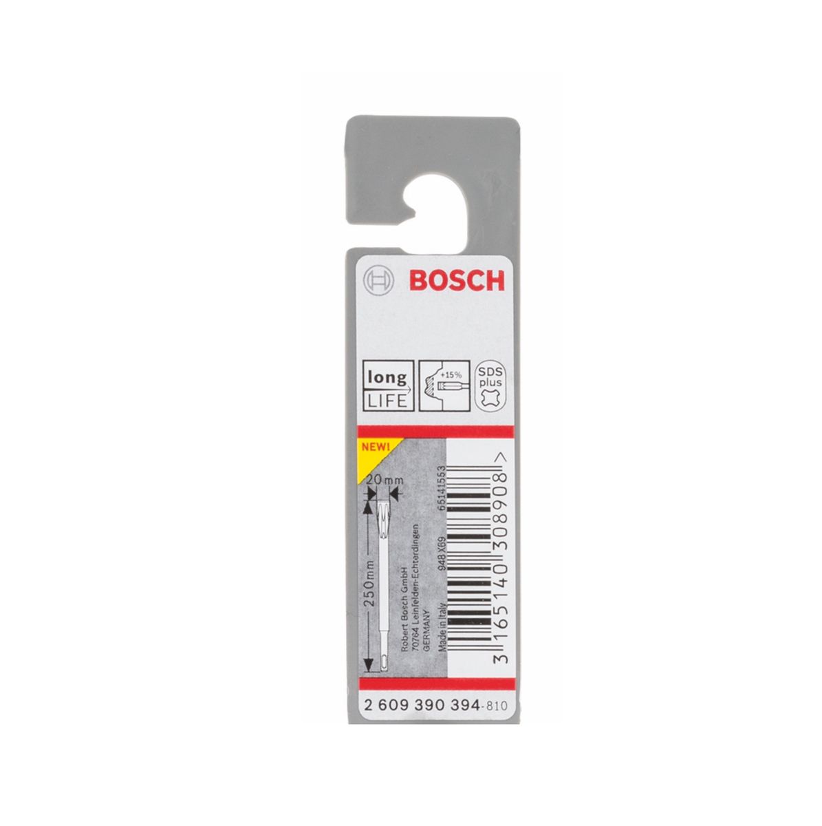 Bosch Burin plat SDS-plus 250x20mm, Denture Viper, Long Life, auto-affûtante ( 2609390394 )