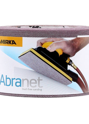 Mirka ABRANET 2x rouleau de papier de verre 75mm x 10m P320 rouleau de ponçage Velcro (2x 545BI001323R)