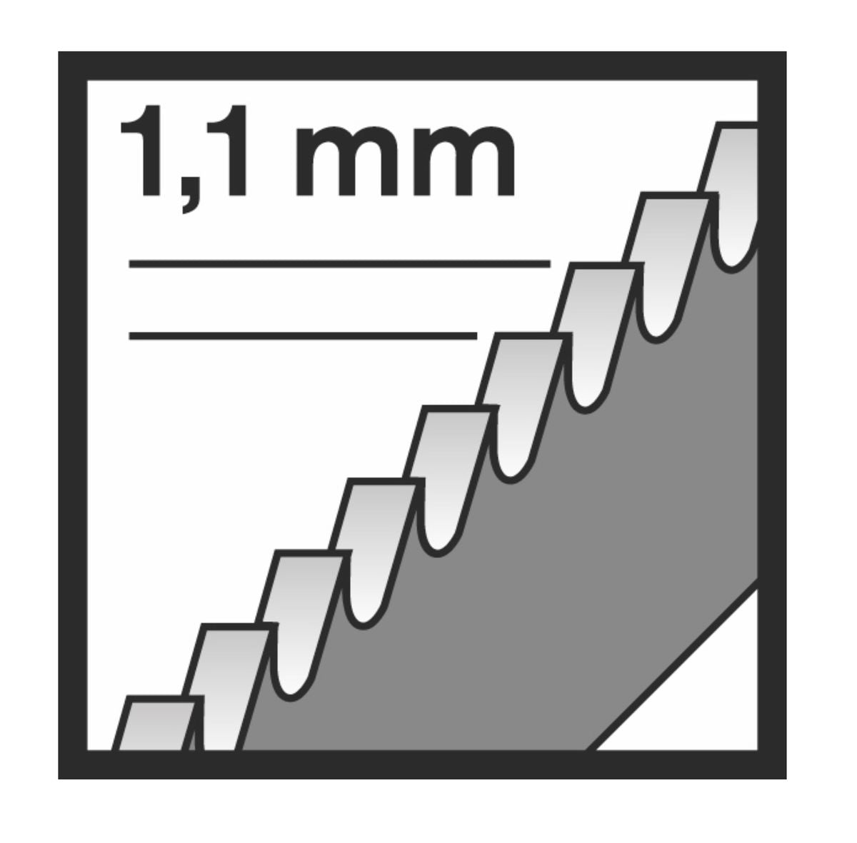 Bosch T 118 AHM Lames de scie sauteuse Endurance for Stainless Steel 83/1,1mm Long Life, 3 pcs. (2608630663)