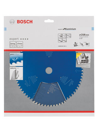 Bosch Kreissägeblatt Expert for Aluminium 216 x 30 x 2,6 mm 64Z ( 2608644110 )