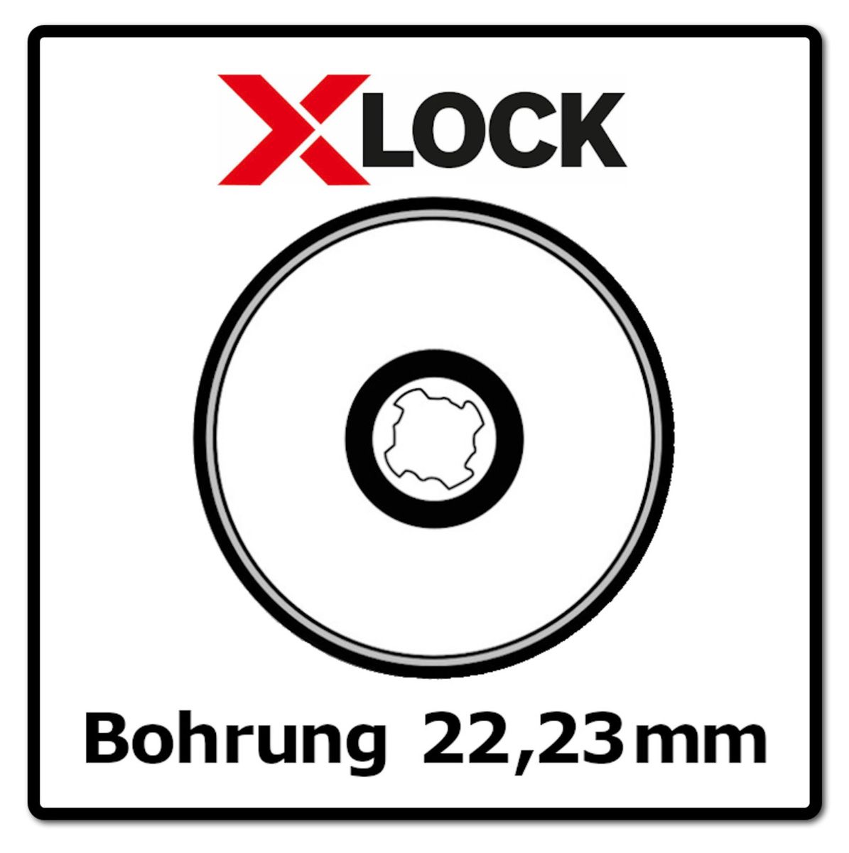 Bosch Trennscheibe X-LOCK Carbide Multiwheel 125x1x22,23mm ( 2608619284 )