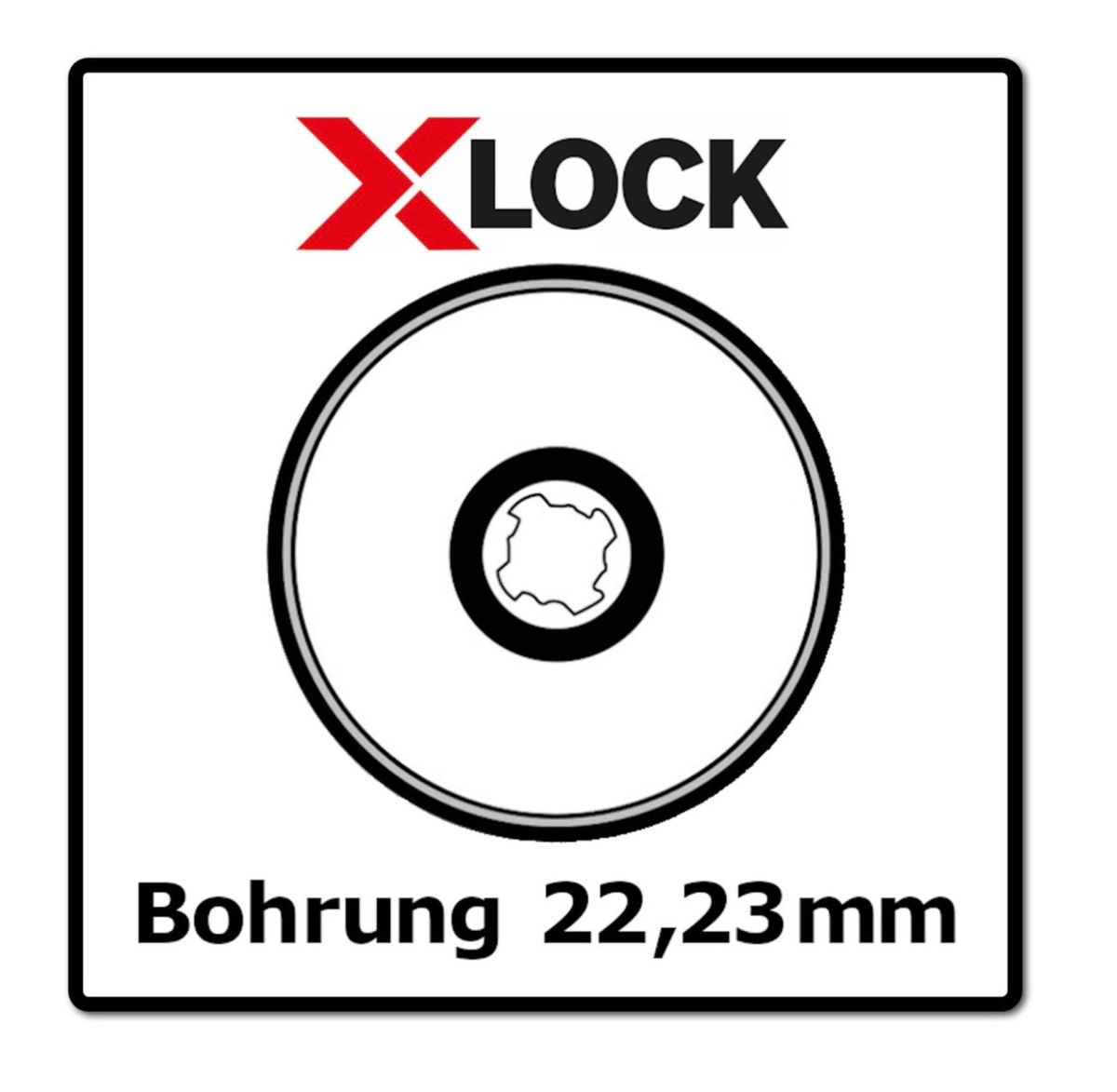 Bosch 10x Fächerschleifscheibe X571 X-LOCK Best for Metal 125x22,23mm K40 ( 10x 2608619209 ) gerade Ausführung - Toolbrothers