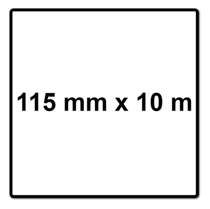 Mirka ABRANET 2x rouleau de papier de verre 115mm x 10m P180 rouleau de ponçage Velcro (2x 545BY001183R)