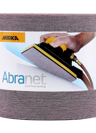 Mirka ABRANET 2x rouleau de papier de verre 115mm x 10m P180 rouleau de ponçage Velcro (2x 545BY001183R)