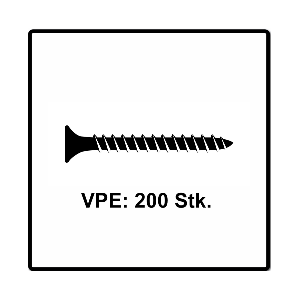 Vis pour panneaux d'aggloméré Fischer Power-Fast II FPF II 4,0x40 mm 200 pièces (670159) tête fraisée avec filetage complet Torx, galvanisées, passivée bleue