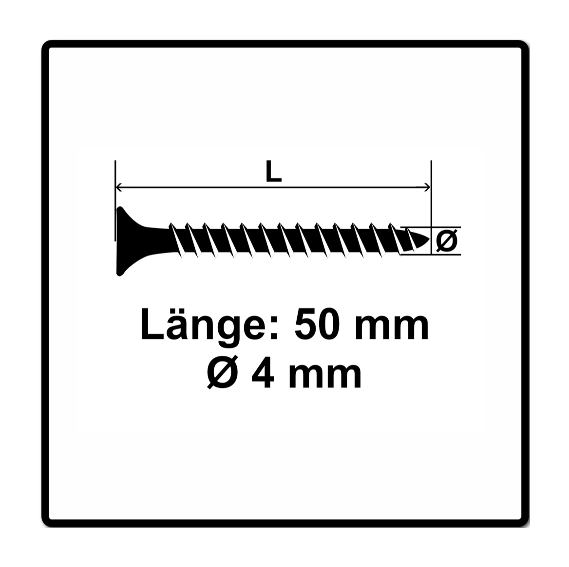 Vis pour panneaux d'aggloméré Fischer Power-Fast II FPF II 4,0x50 mm 200 pièces (670162) tête fraisée avec filetage complet Torx, galvanisées, passivée bleue