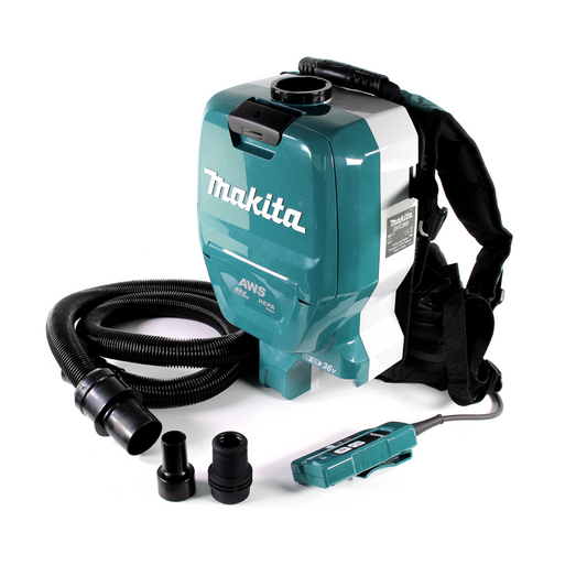 Makita DVC 265 ZXU Akku Rucksackstaubsauger 36 V (2x 18 V) Brushless Solo - ohne Akku, ohne Ladegerät - Toolbrothers