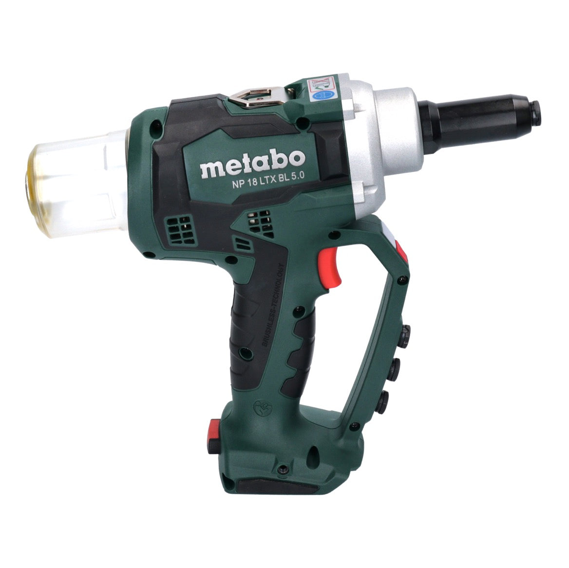 Metabo NP 18 LTX BL 5.0 Riveteuse sans fil 10kN 18V Brushless + Coffret MetaLoc - sans batterie, sans chargeur  (619002840)