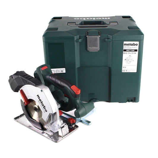 Metabo MKS 18 LTX 58 scie circulaire à métaux sur batterie 18V 165 mm Solo (600771840) + MetaLoc - sans batterie, sans chargeur