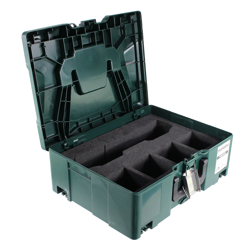 Valise Metabo MetaLoc II (626431000) + insert Metabo pour chargeur ASC 145 DUO et 4x batterie 18V