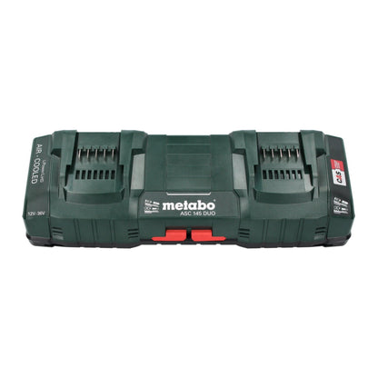 Metabo Basis Set 4x LiHD Akkupack 18 V 5,5 Ah Li-Ion Akku CAS System ( 685180000 ) + ASC 145 DUO Doppel Ladegerät + metaBOX - Toolbrothers