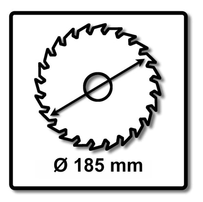 Makita SPECIALIZED Kreissägeblatt 185 x 30 x 2 mm 40 Zähne ( B-33174 )