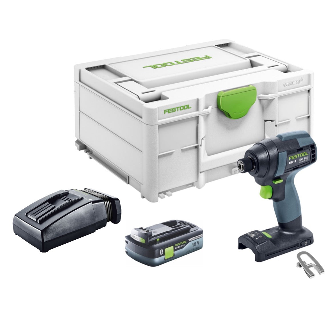 Festool TID 18-Basic Akku Schlagschrauber 18 V 180Nm 1/4" ( 576481 ) + 1x Akku 4,0Ah + Ladegerät - Toolbrothers