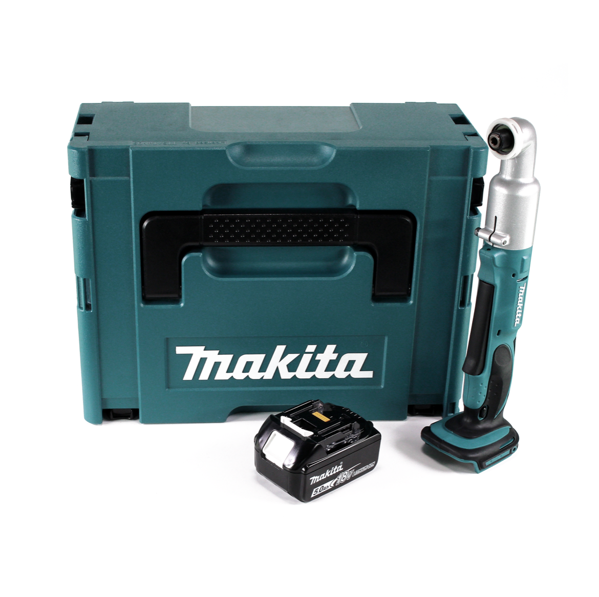 Makita DTL 061 T1J Akku Winkelschlagschrauber 18V 1/4" 60Nm + 1x Akku 5,0Ah + Makpac - ohne Ladegerät