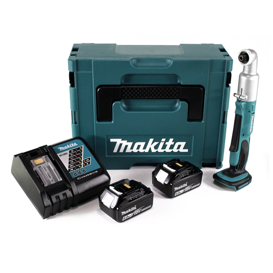 Makita DTL 061 RGJ Akku Winkelschlagschrauber 18V 1/4" 60Nm + 2x Akku 6,0Ah + Ladegerät + Makpac