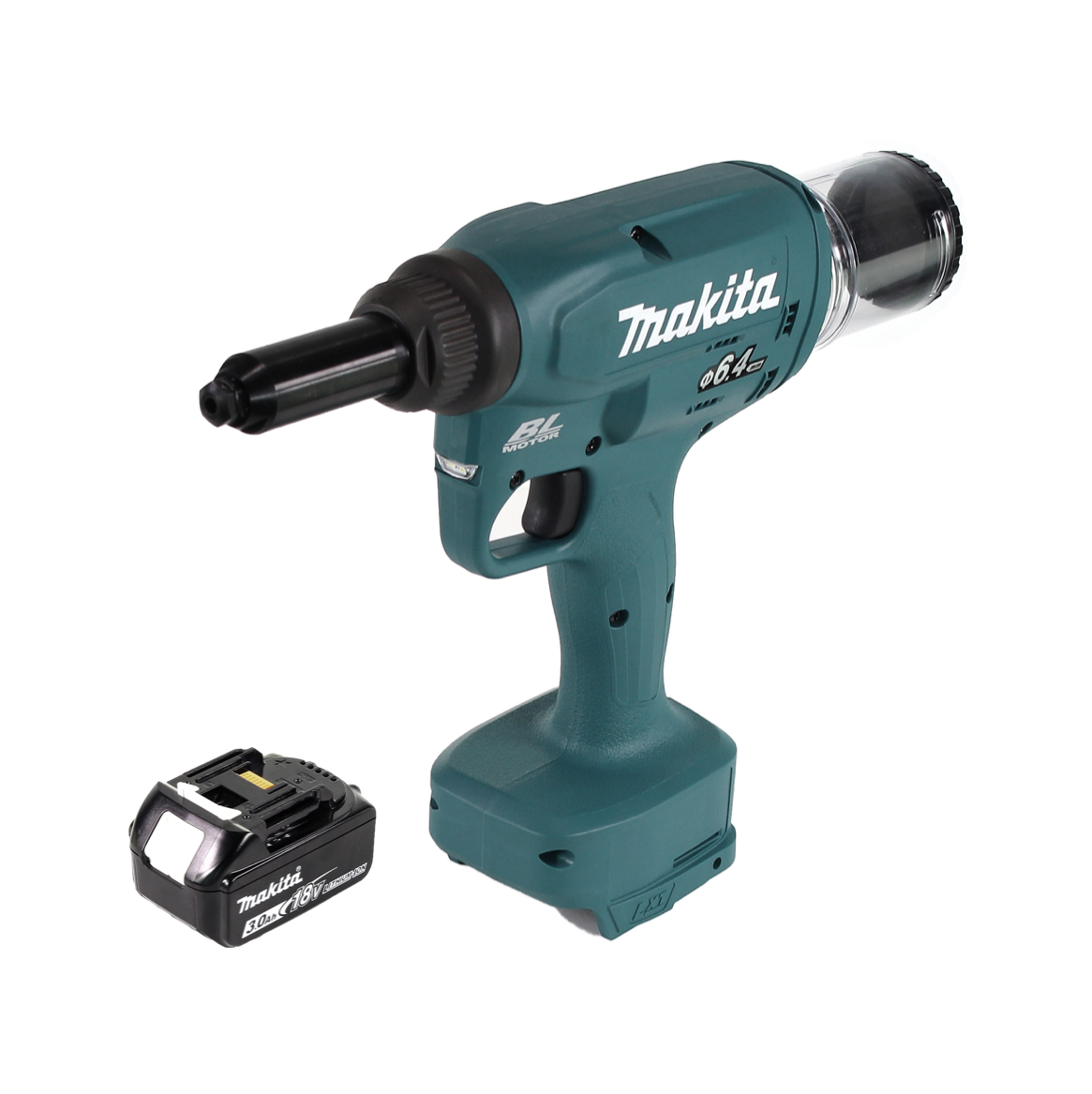 Makita DRV 250 F1 Outil de pose de rivets aveugles sans fil 18V 20kN brushless + 1x Batterie 3.0Ah - sans chargeur