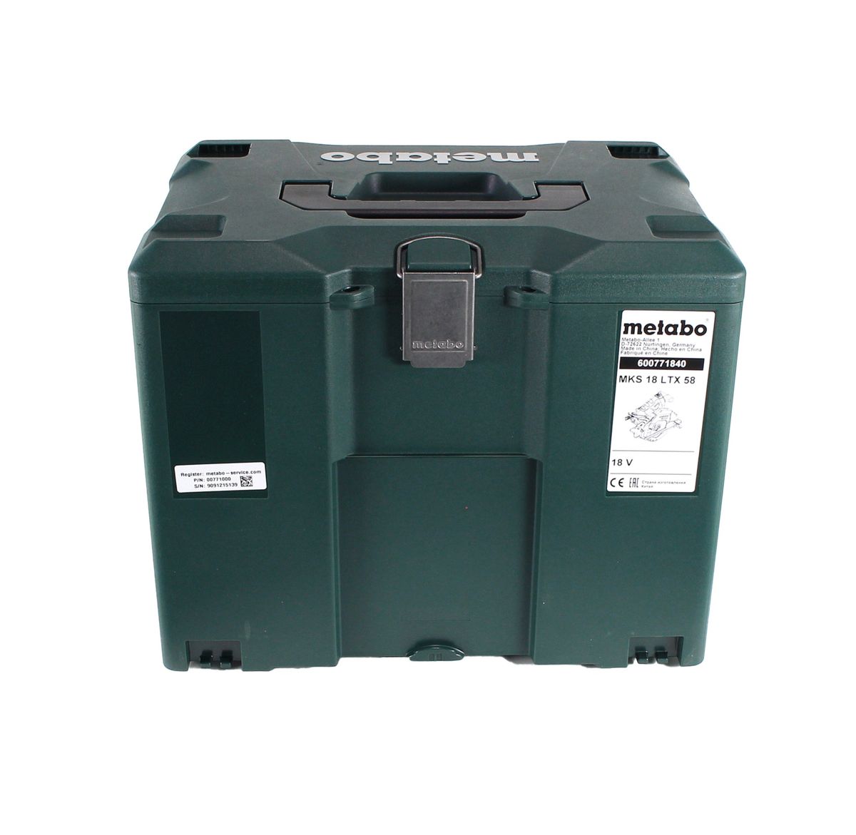 Metabo MKS 18 LTX 58 scie circulaire à métaux sur batterie 18V 165 mm (600771840) + 2x batterie 5,5Ah + chargeur + MetaLoc