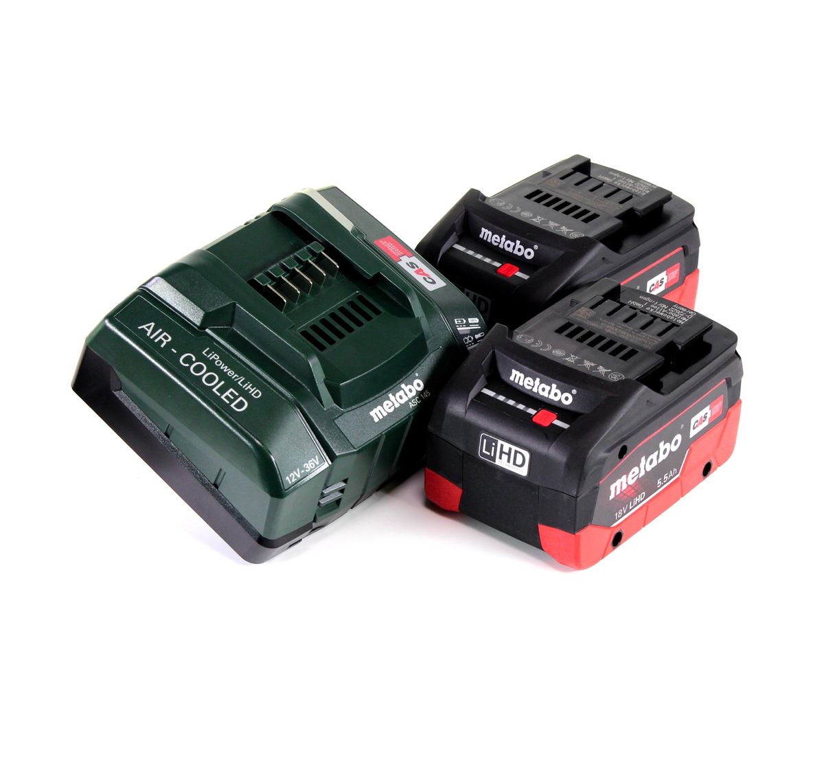 Metabo MKS 18 LTX 58 Akku Metall Handkreissäge 18V 165 mm ( 600771840 ) + 2x Akku 5,5Ah + Ladegerät + MetaLoc