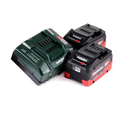 Metabo MKS 18 LTX 58 scie circulaire à métaux sur batterie 18V 165 mm (600771840) + 2x batterie 5,5Ah + chargeur + MetaLoc