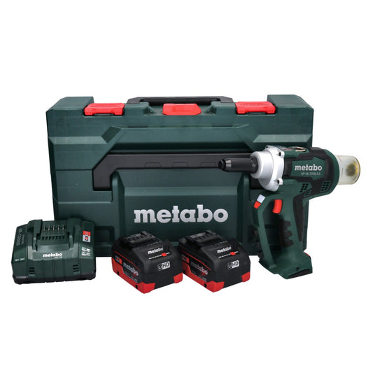 Metabo NP 18 LTX BL 5.0 Riveteuse sans fil 10 kN 18V  + 2x Batteries 5,5 Ah + Chargeur + Coffert MetaBOX