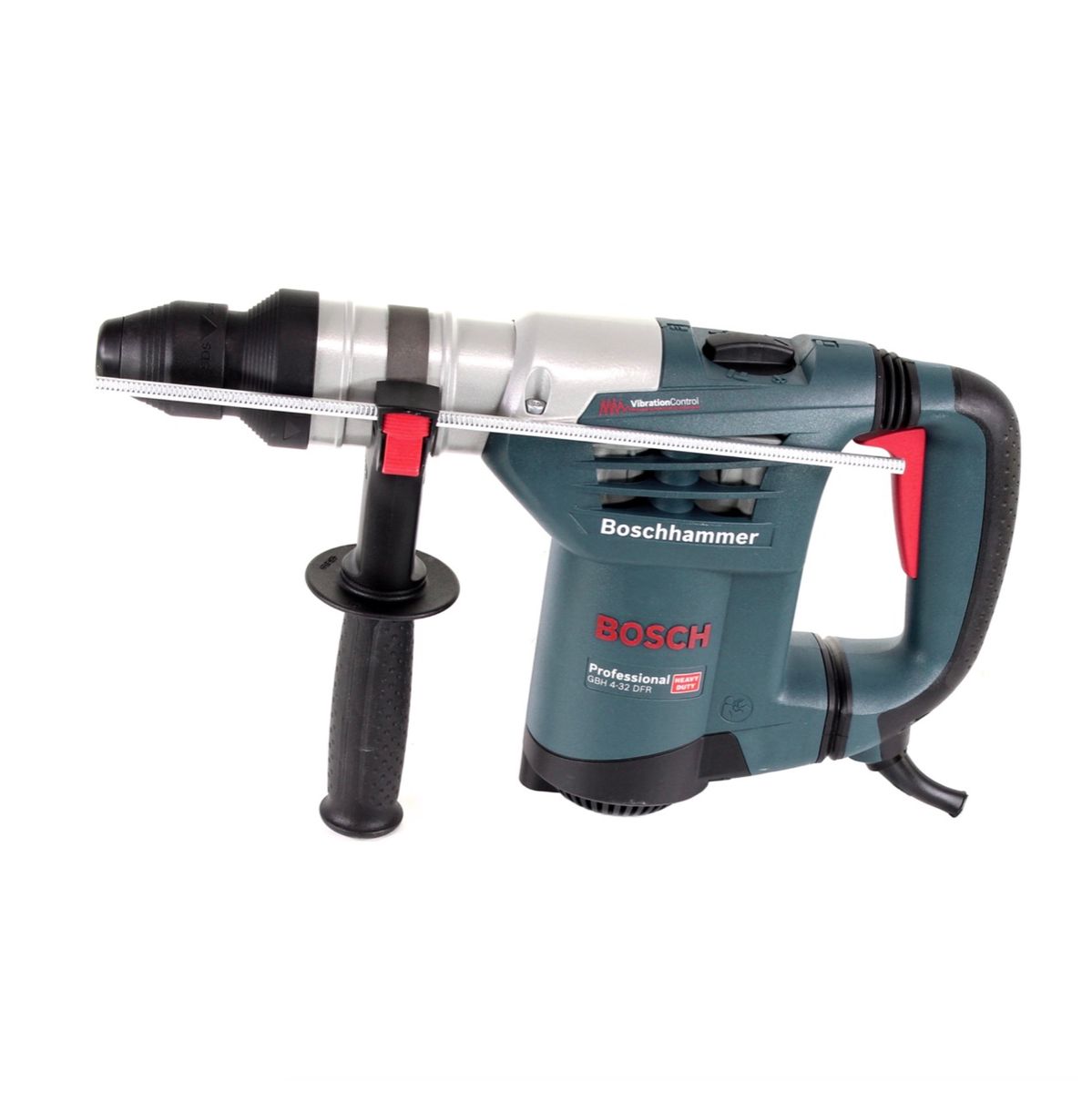 Marteau perforateur Bosch GBH 4-32 DFR 900 W 4,2 J SDS-plus + jeu de forets et burins 11 pièces certifiés PGM + L-Boxx.