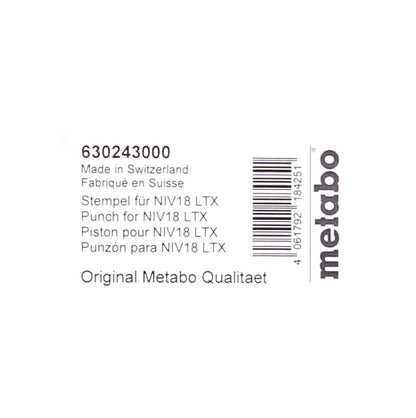 Metabo Stempel für NIV 18 LTX BL 1.6 Akku Nibbler / Knabber 1 Stück ( 630243000 )