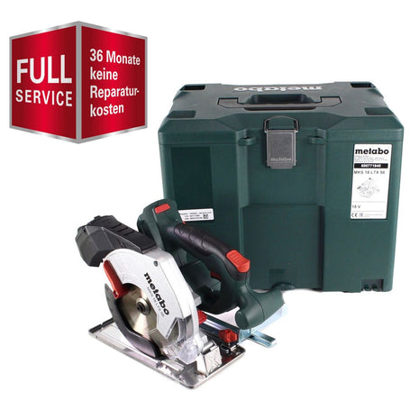 GRATIS 3 Jahre Full Service Rundum Schutz Metabo MKS 18 LTX 58 Akku Metall Handkreissäge 18V 165 mm Solo ( 600771840 ) + MetaLoc - ohne Akku, ohne Ladegerät