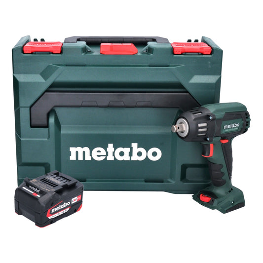 Visseuse à chocs sans fil Metabo SSW 18 LTX 400 BL 18 V 400 Nm 1/2" brushless + 1x batterie 4,0 Ah + metaBOX - sans chargeur