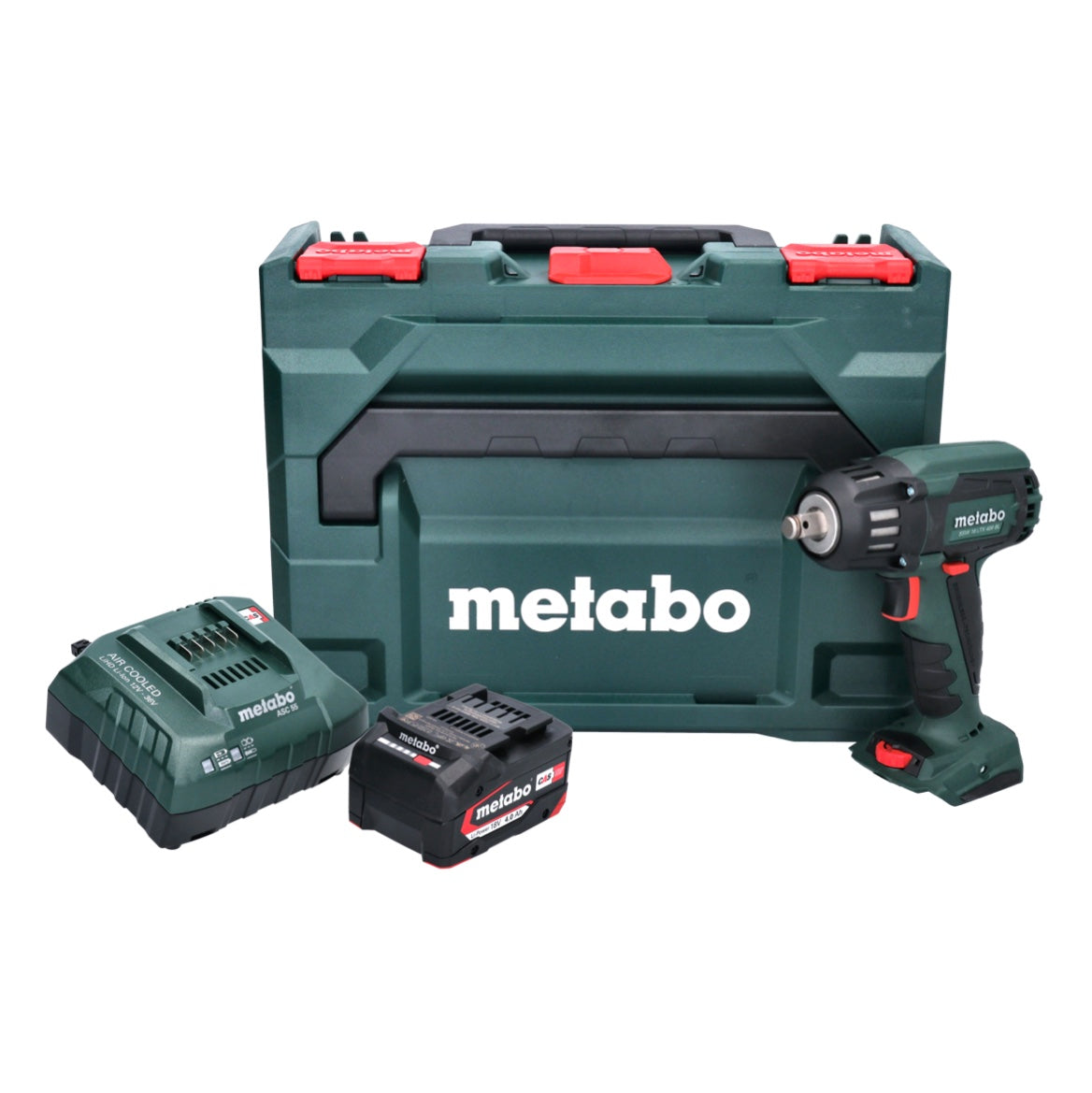 Visseuse à chocs sans fil Metabo SSW 18 LTX 400 BL 18 V 400 Nm 1/2" brushless + 1x batterie 4,0 Ah + chargeur + métaBOX