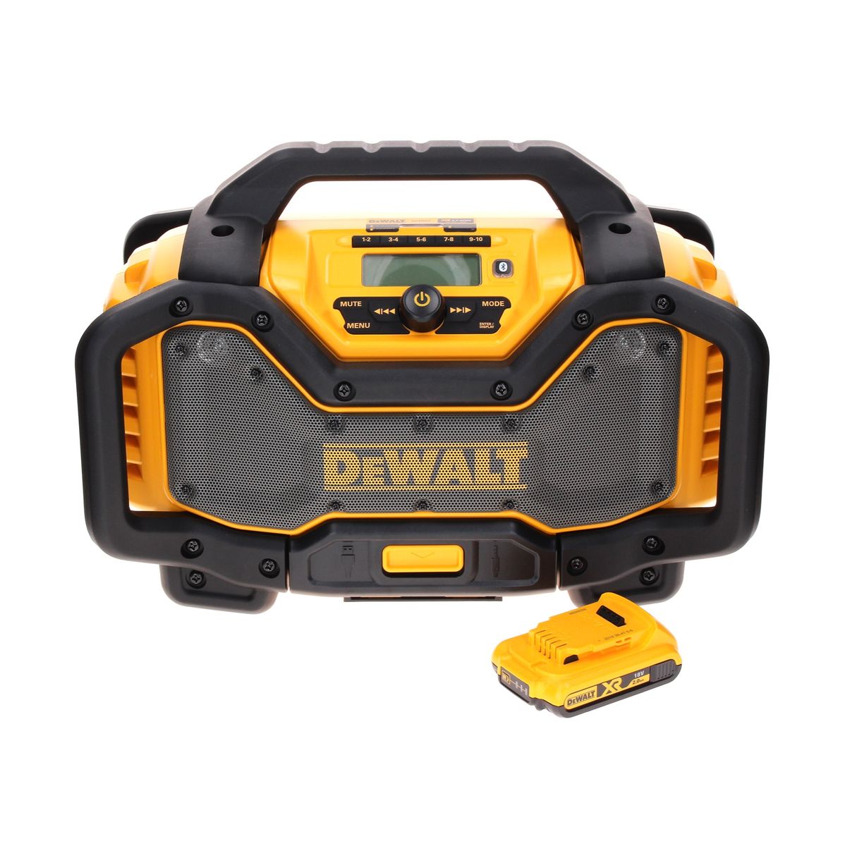 Radio à batterie DeWalt DCR 027 N DAB+ 10,8-18,0 V + 1x batterie 2,0 Ah - sans chargeur