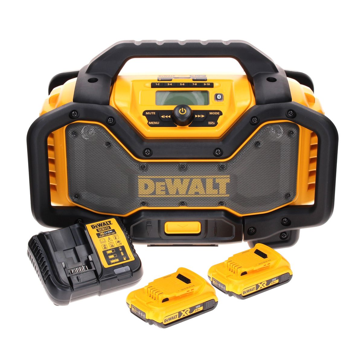 Radio à batterie DeWalt DCR 027 D2 DAB+ 10,8-18,0 V + 2x batteries 2,0 Ah + chargeur