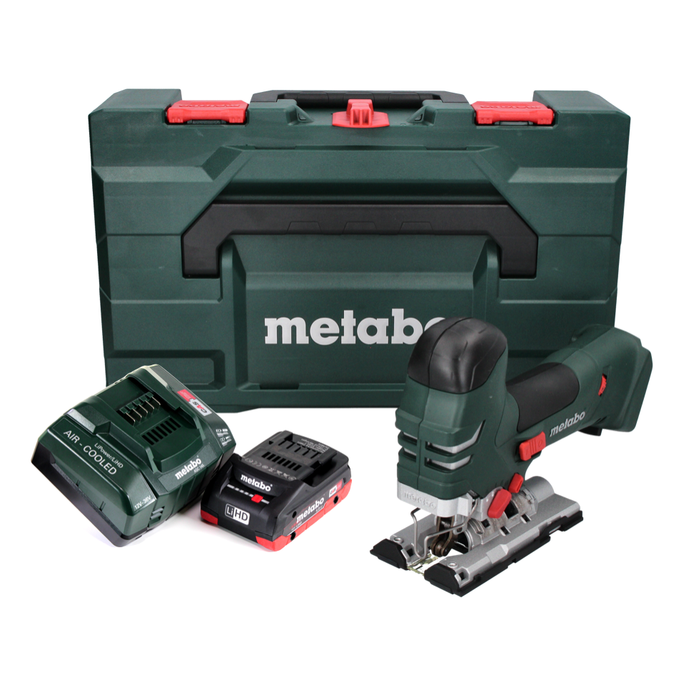 Metabo STA 18 LTX 140 Scie sauteuse sans fil 18 V + 1x Batterie 4,0 Ah + Chargeur + Coffret metaBOX