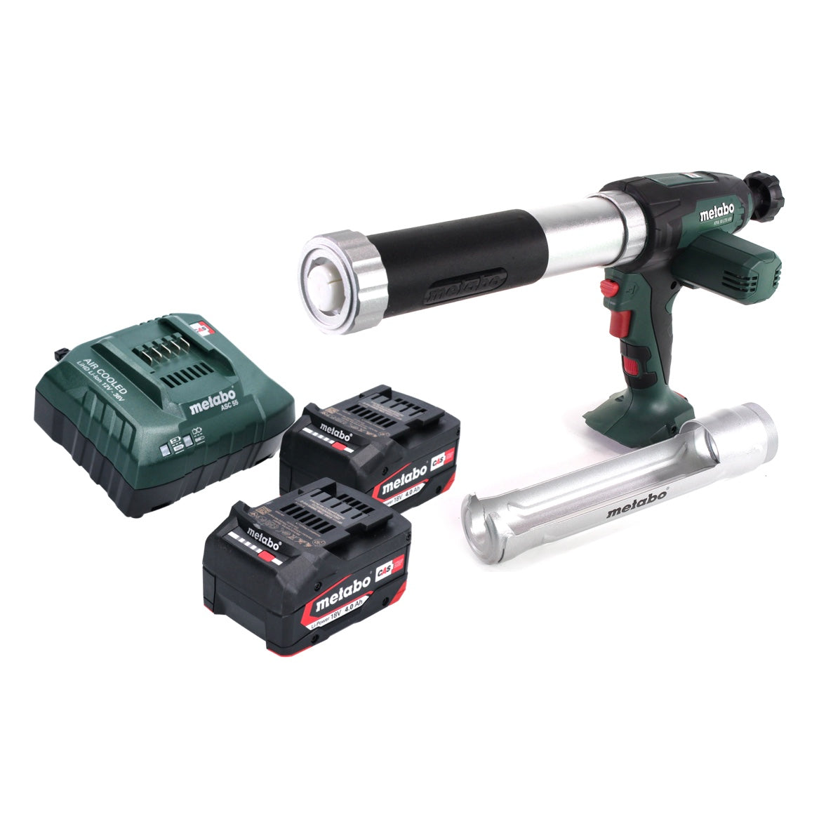 Pistolet à cartouche à batterie Metabo KPA 18 LTX 400 18 V + 2x batterie 4,0 Ah + chargeur